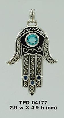 Hamsa Silver Pendant TPD4177 - Jewelry